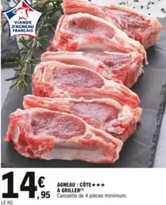 E.Leclerc Agneau : côté à griller offre