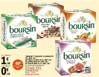 E.Leclerc "Boursin" échalote & ciboulette 40% mat. gr. offre