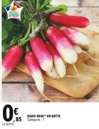 E.Leclerc Radis rose en botte offre