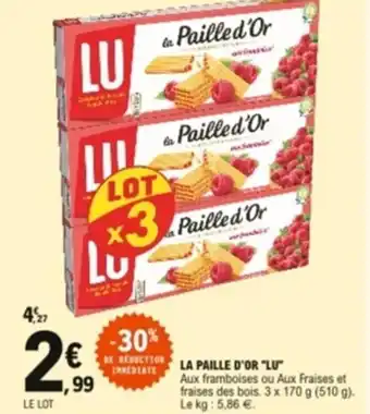 E.Leclerc La paille d'or "lu" offre