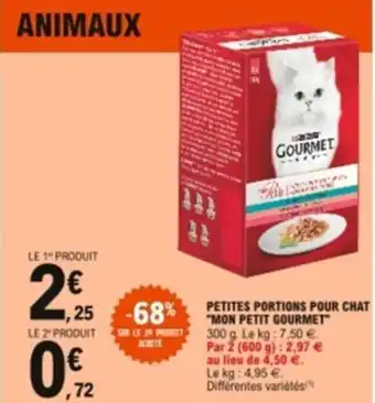 E.Leclerc Petites portions pour chat offre