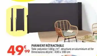 La Foir'Fouille Paravent rétractable offre