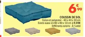 La Foir'Fouille Coussin de sol offre