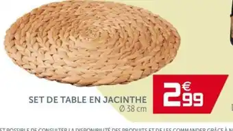 Gifi Set de table en jacinthe offre