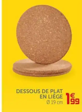 Gifi Dessous de plat en liège offre