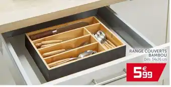 Gifi Range couverts bambou offre