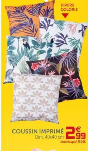 Gifi Coussin a imprimé offre