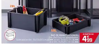 Gifi Bac de manutention 8 L offre