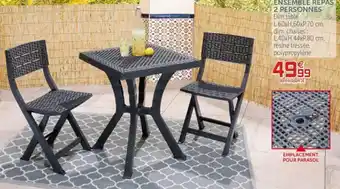 Gifi Ensemble repas 2 personnes offre