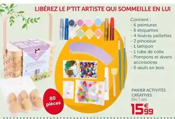 Gifi Panier activités créatives offre