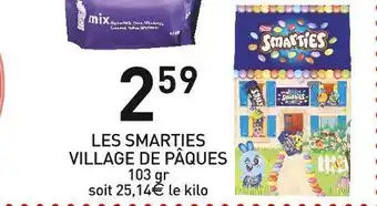 Stokomani Smarties les smarties village de pâques offre