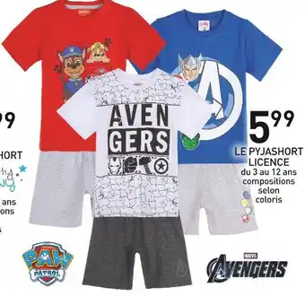 Le pyjashort licence