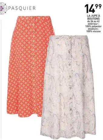 Stokomani La jupe à boutons offre