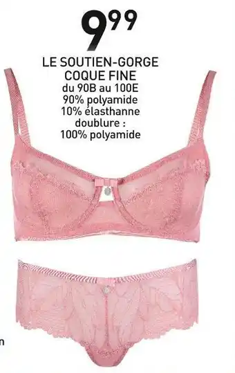 Stokomani Gerard pasquier le soutien-gorge coque fine offre