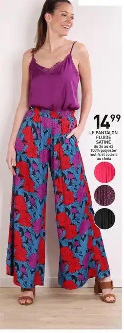 Manoukian le pantalon fluide satiné