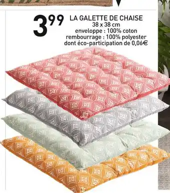 Stokomani La galette de chaise offre