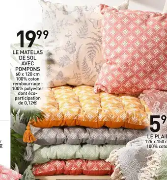 Stokomani Le matelas de sol avec pompons offre