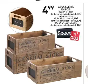 Stokomani La caissette en bois offre