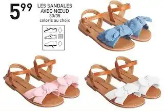 Stokomani Les sandales avec nœud offre