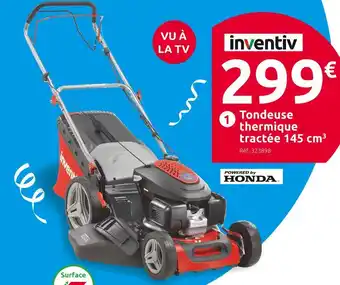 Mr Bricolage Inventiv tondeuse thermique tractée 145 cm3 moteur honda offre
