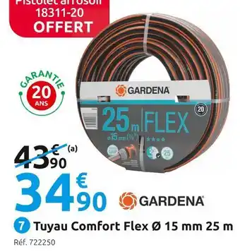 Mr Bricolage Gardena tuyau comfort flex ø 15 mm 25 m offre
