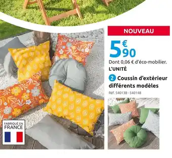 Mr Bricolage Coussin d’extérieur offre