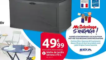 Mr Bricolage Malle de jardin serena 310 l offre