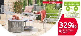 Mr Bricolage Salon bas manon 4 places offre