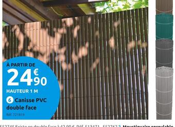 Mr Bricolage Canisse pvc double face offre