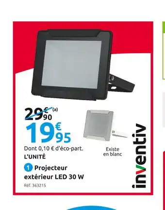 Mr Bricolage Inventiv projecteur extérieur led 30 w offre