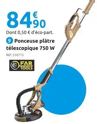 One fartools ponceuse plâtre télescopique