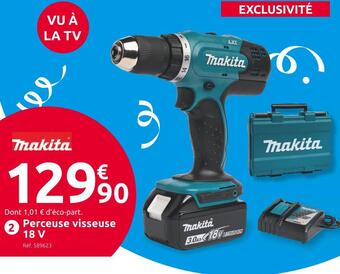 Mr Bricolage Makita perceuse visseuse 18 v ddf453sf offre