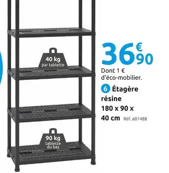 Mr Bricolage Étagère résine offre