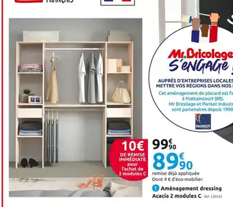 Mr Bricolage Aménagement dressing acacia offre