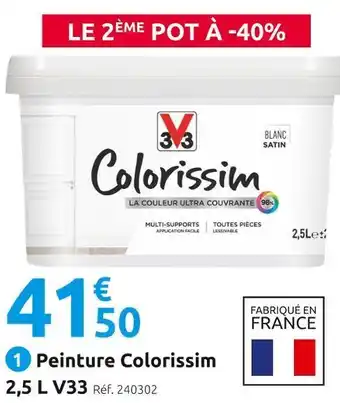 Mr Bricolage V33 peinture colorissim 2,5 l offre