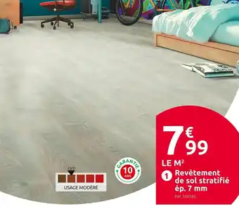 Mr Bricolage Revêtement de sol stratifié 731 ép. 7 mm offre