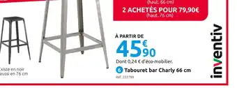 Mr Bricolage Inventiv tabouret bar charly offre