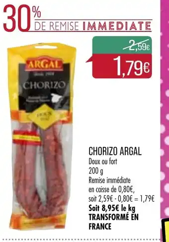 Match Chorizo Argal offre
