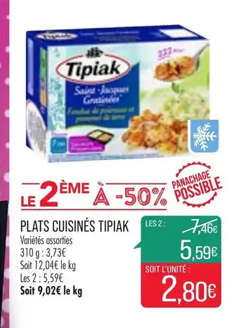 Match Plats Cuisinés Tipiak offre
