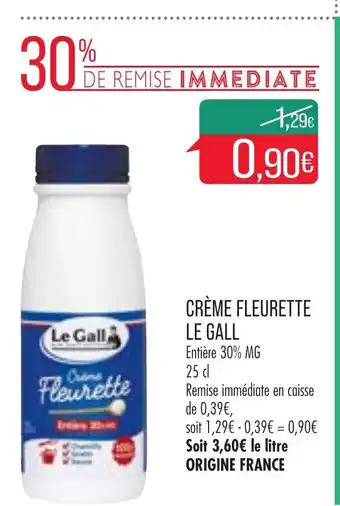 Match Créme Fraiche Fleurette LE GALL offre