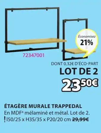 JYSK Étagère Murale Trappedal offre