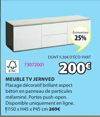 JYSK Meuble Tv Jernved offre