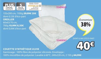 JYSK Couette Synthétique Ulvik offre