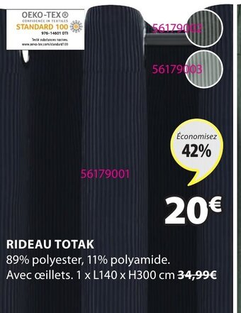 JYSK Rideau Totak offre
