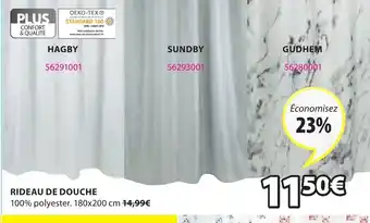 JYSK Rideau de Douche offre