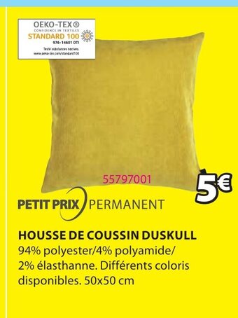 JYSK Housse de Coussin Duskull offre