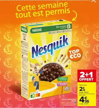 Carrefour Market Céréales Petit Dejeuner offre