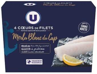 U Express COEUR DE FILET DE MERLU BLANC DU CAP SURGELE offre