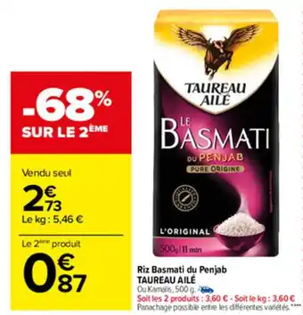 Carrefour Market Riz Basmati Du Penjab offre