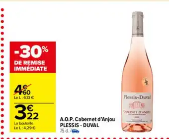 Carrefour Market A.O.P Cabernet d'Anjou offre